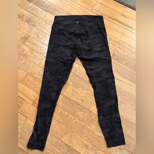 Lululemon Black Camouflage Leggings